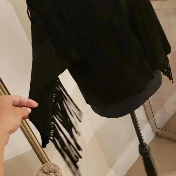 Willow clay 100% real suede jacket with tassels size L NWOT - Picture 4 of 12